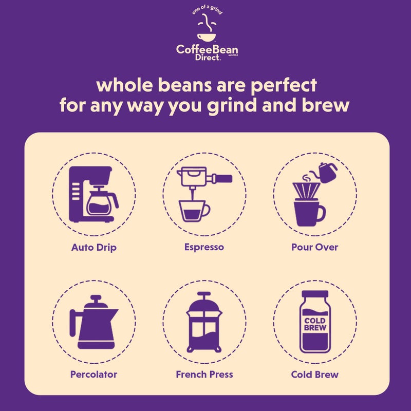 Coffee Bean Direct Half-Caff Colombian, Whole Bean Coffee, Light Roast, 5 Pound Bag (Pack of 1) - Image 5
